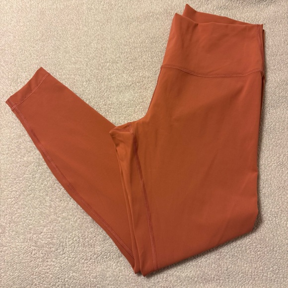Lululemon Wunder Under High-Rise Tight 28" *Full-On Luxtreme Rustic Coral Orange - Picture 12 of 13